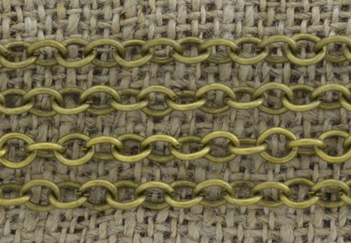 [11128] Łańcuszek anchor 3,8*4,3mm w kolorze brązu