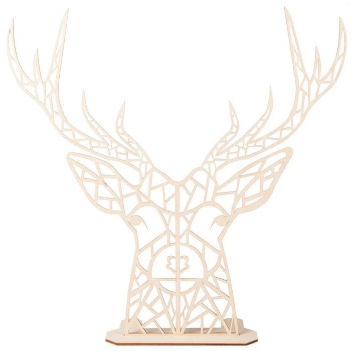[000078] Jeleń geometryczny z podstawką 37cm