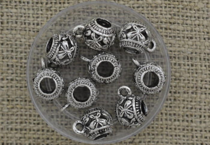 [571152] Krawatka modułowa w kolorze srebrnym