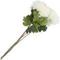 [680593] Chryzantema na gałązce 78cm kremowa