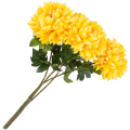 [680594] Chryzantema na gałązce 78cm żółta