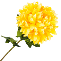 [680594] Chryzantema na gałązce 78cm żółta