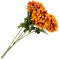 [680595] Chryzantema na gałązce 78cm pomarańczowa cieniowana