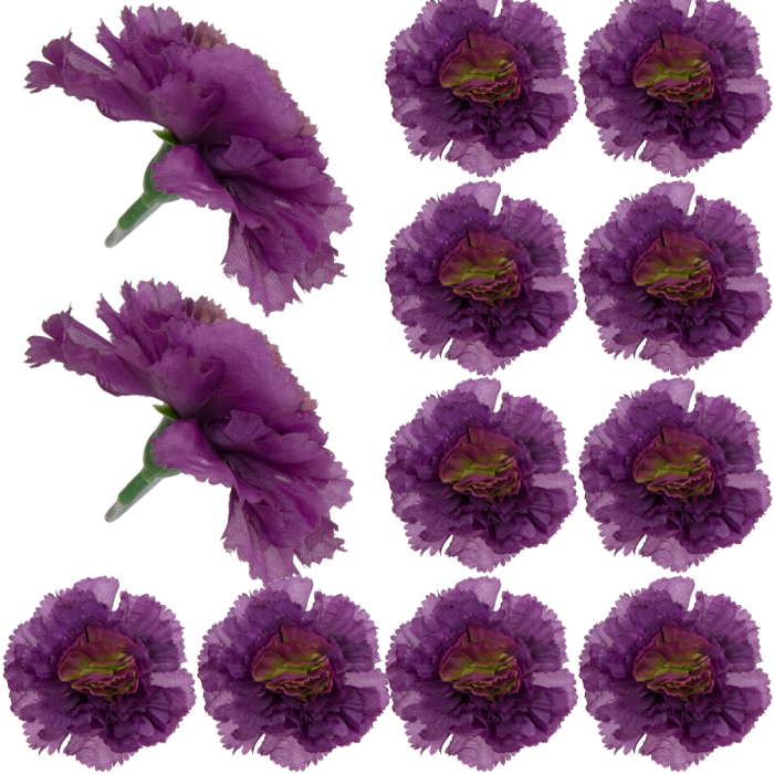 [w04016] Goździk główka 9cm bakłażanowy 12szt