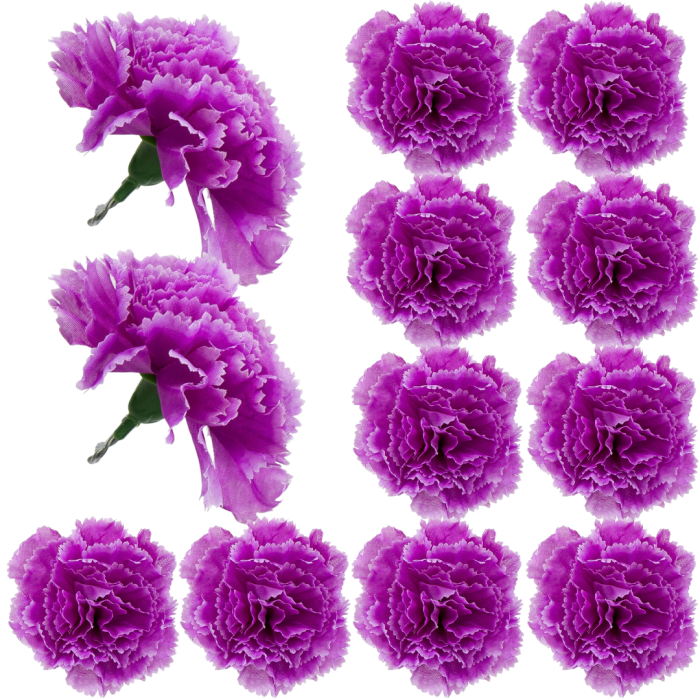 [w04015] Goździk główka 9cm fioletowa 12szt