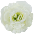 [w04018] Róża główka 13cm kremowo-zielona