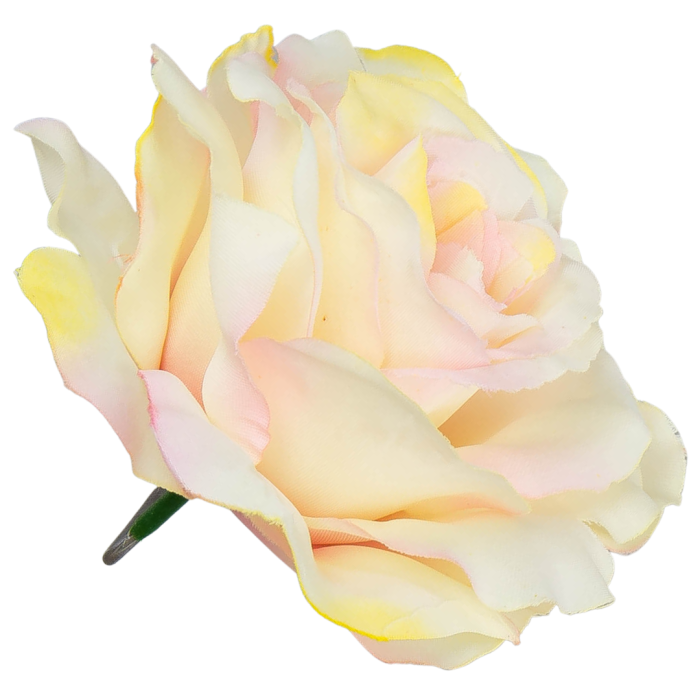 [w04019] Róża główka 13cm trójkolorowa