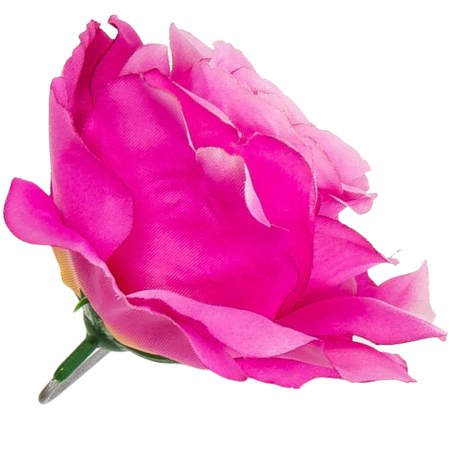 [w04025] Róża główka 13cm ciemno-różowa