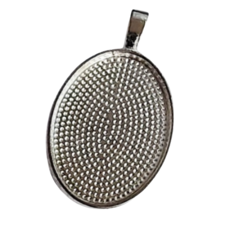 [301149] Baza medalionu srebro na kaboszon 18*25mm
