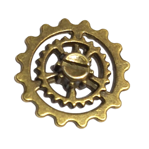 [112162] Element ozdobny steampunk tryb kolor brąz 21mm