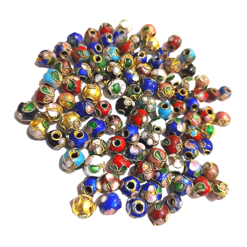 [70809] Koralik cloisonne 6mm kolor wybrany losowo