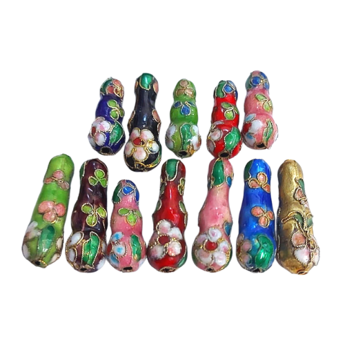 [70818] Koralik cloisonne ozdobny 24-32*9mm kolor wybrany losowo