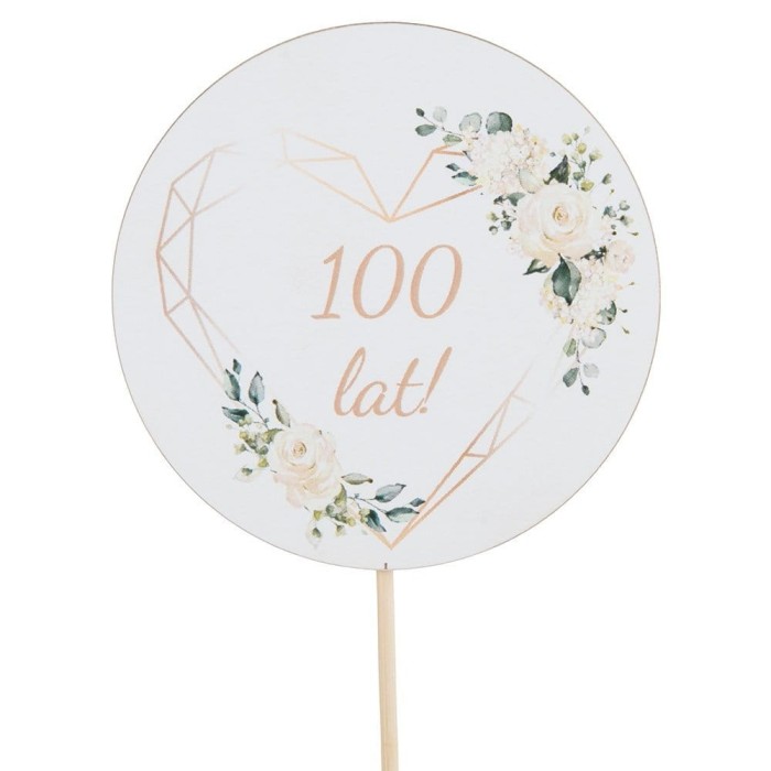 [d04051] Topper na tort okrągły 100 lat