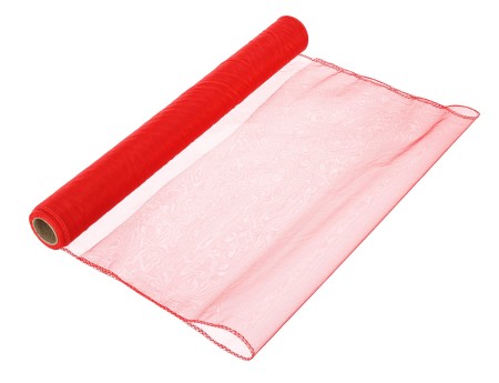 [840020] Organza obszyta na rolce 40cm 9m RED