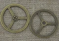 Element ozdobny steampunk tryb kolor brąz 34mm