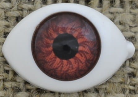 {550203} Oczy do naklejania brązowe 16*11mm 2szt