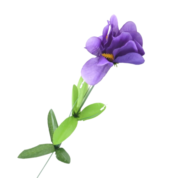 [680715] Gałązka kwiatowa irys fioletowy 50cm