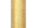 [b716019] Tiul dekoracyjny z brokatem 15cm złoty