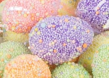 [w13009] Jajka styropianowe nakrapiane 3x5cm kolorowe bąbelkowe