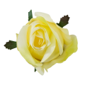 [w04055] Róża główka 9cm kremowo-żółta