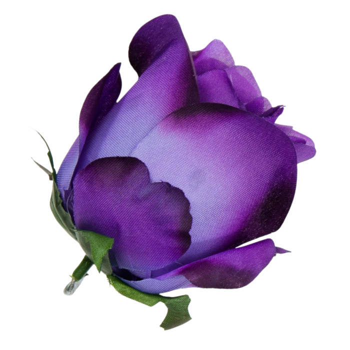 [w04065] Róża główka 9cm fioletowa cieniowana