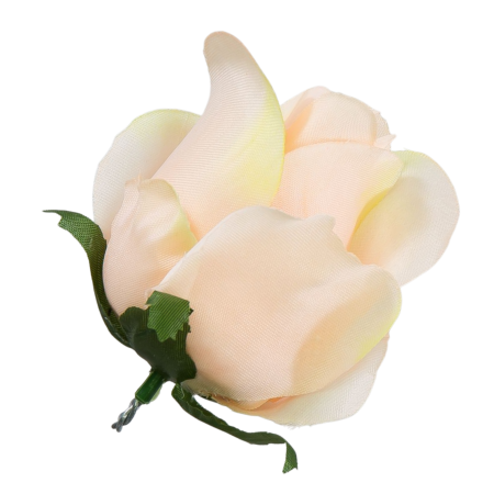 [w04057] Róża główka 9cm brzoskwiniowo-żółta