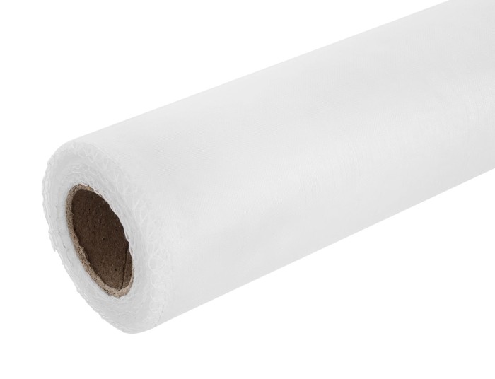 [840001] Organza obszyta na rolce 40cm 9m WHITE