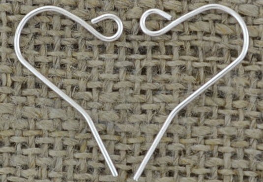 {40457} Bigle klasyczne w kolorze srebrnym 25 par