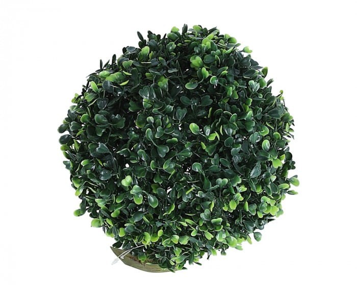 [608251] Kula z bukszpanu dwie połówki 22cm zielono-oliwkowa