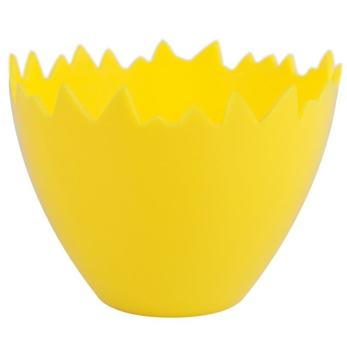 [60458] Plastikowa osłonka skorupka jajka mała żółta