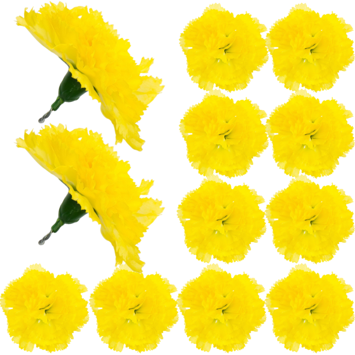 [w04140] Goździk główka 9cm żółta 12szt