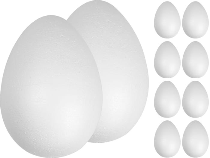 [608252] Jajka styropianowe 5cm białe 10szt