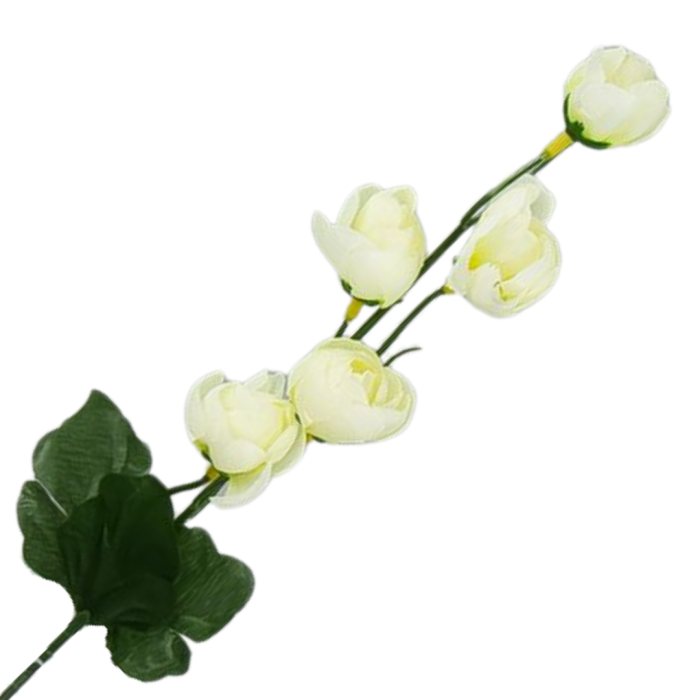 [680764] Gałązka kwiatowa kamelia kremowa