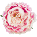[w03014] Główka kwiatowa peonia duża 12cm kremowo-różowa