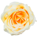 [w04159] Róża główka 9cm żółto-kremowa