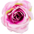 [w04161] Róża główka 9cm jasnoróżowa cieniowana