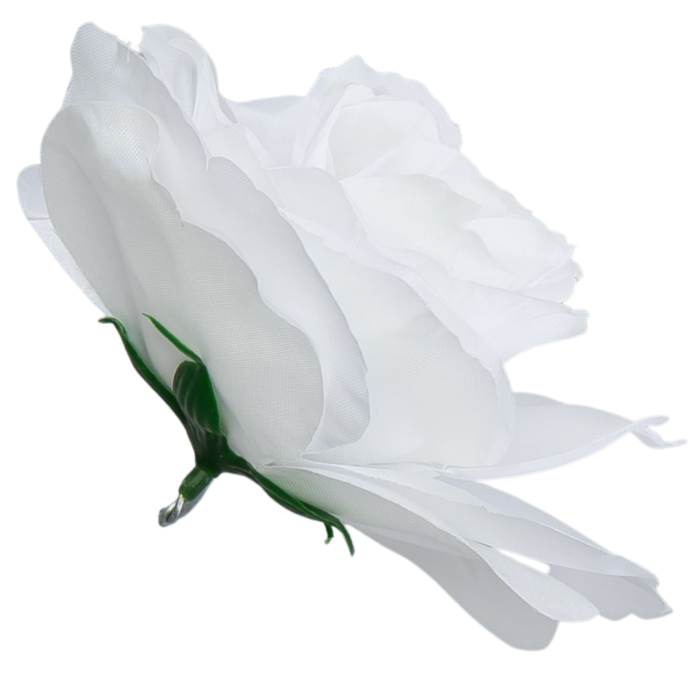 [w04155] Róża główka 13cm biała