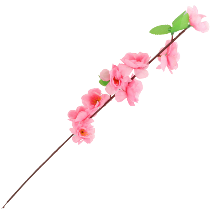 [608259] Gałązka jabłoni pojedyncza drobna 60cm różowa
