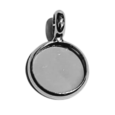 [50135] Baza medalionu srebrna kaboszon 10mm
