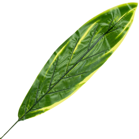 [680830] Liść dekoracyjny nr 24 zielony z limonkowym 64cm
