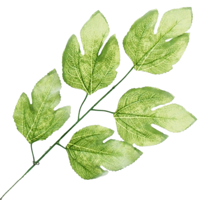 [680831] Gałązka z listkami bladozielona 59cm omszała