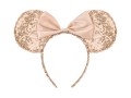 [d0130] Opaska do włosów z kokardką myszka rose gold