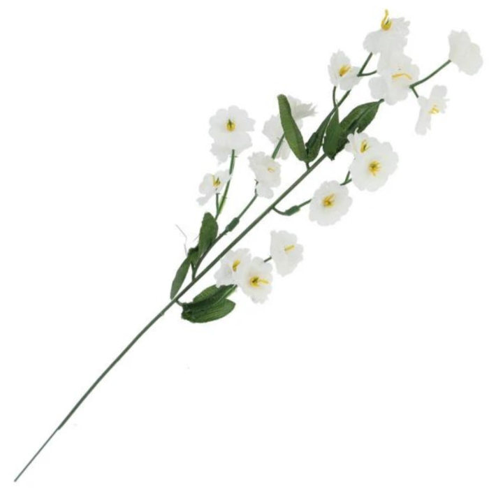 [w03023] Gałązka kwiatowa gipsówka materiałowa