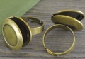 10353 Baza pierścionka z sekretnikiem w kolorze brązu na kaboszon 14mm