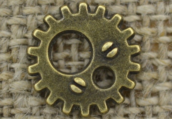 [112106] Element ozdobny steampunk tryb w kolorze brązu 15mm