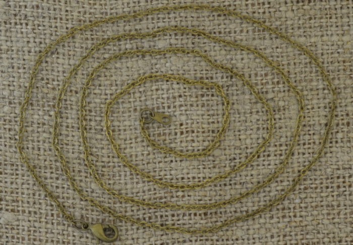 [15127] Baza naszyjnika łańcuszek w kolorze brązu