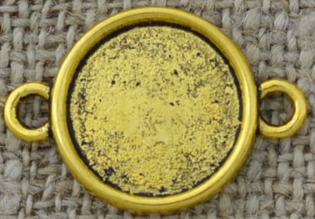 Baza łącznik kolor złota na kaboszon 14mm