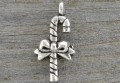 ś0793 Zawieszka laska cukrowa 21*11mm w kolorze starego srebra 3szt