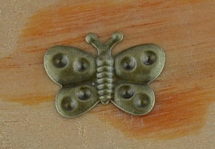 Element ozdobny motyl lekki wyginany