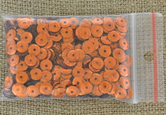  [55531] Cekiny łamane miedziane brokatowe 6mm 12 gram